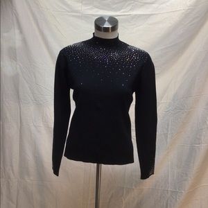 Christine Alexander  Black Sparkle Sweater size small